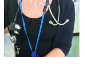 all junior doctors in our hospital wear a stethescope around their neck - it is a badge of office